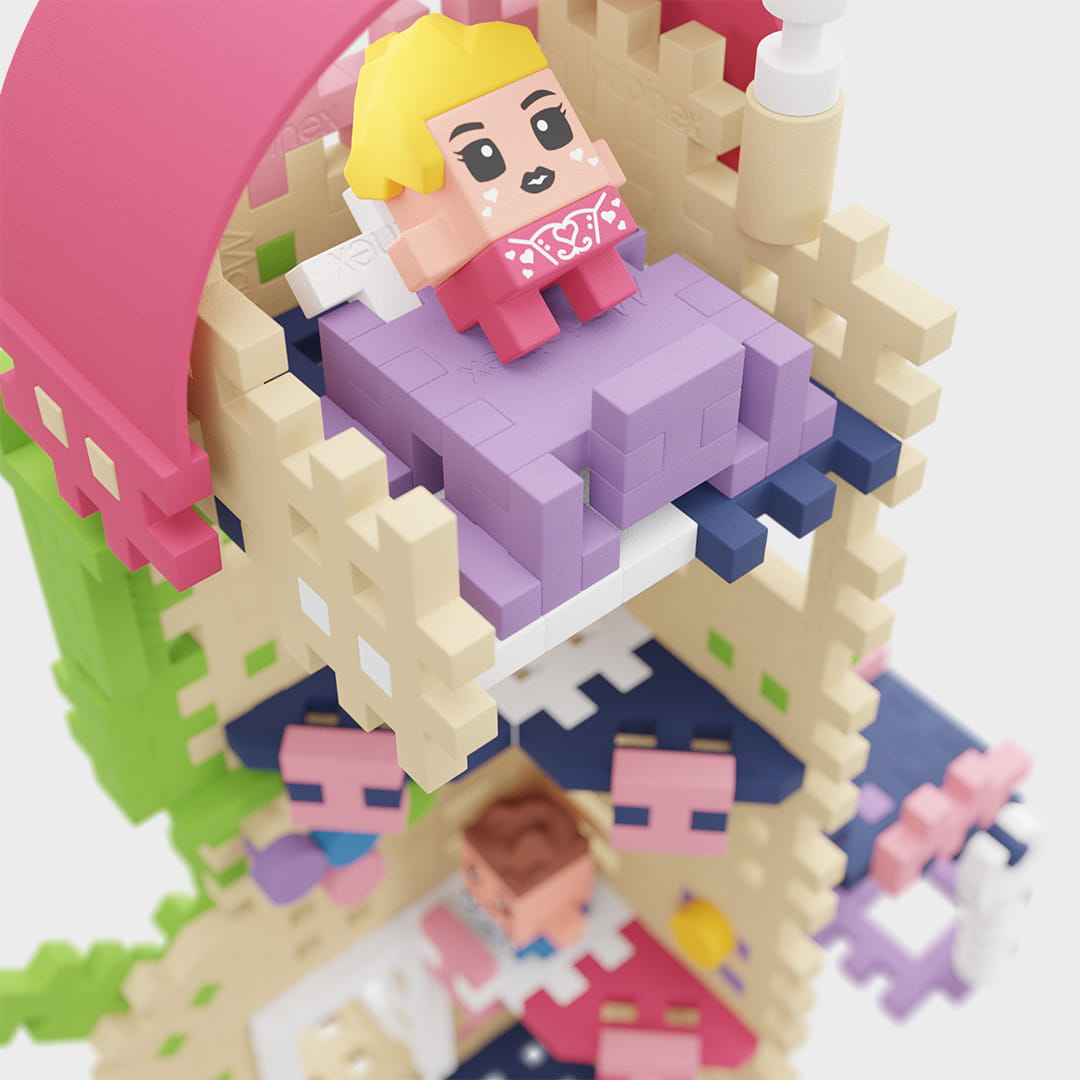 Marioinex - Mini Waffle Princesa - A Torre da Fantasia