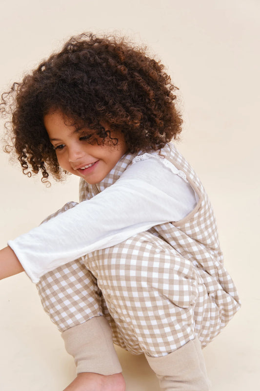 Saco de Dormir - Vichy Bege - TOG 2.5 | Molis & Co