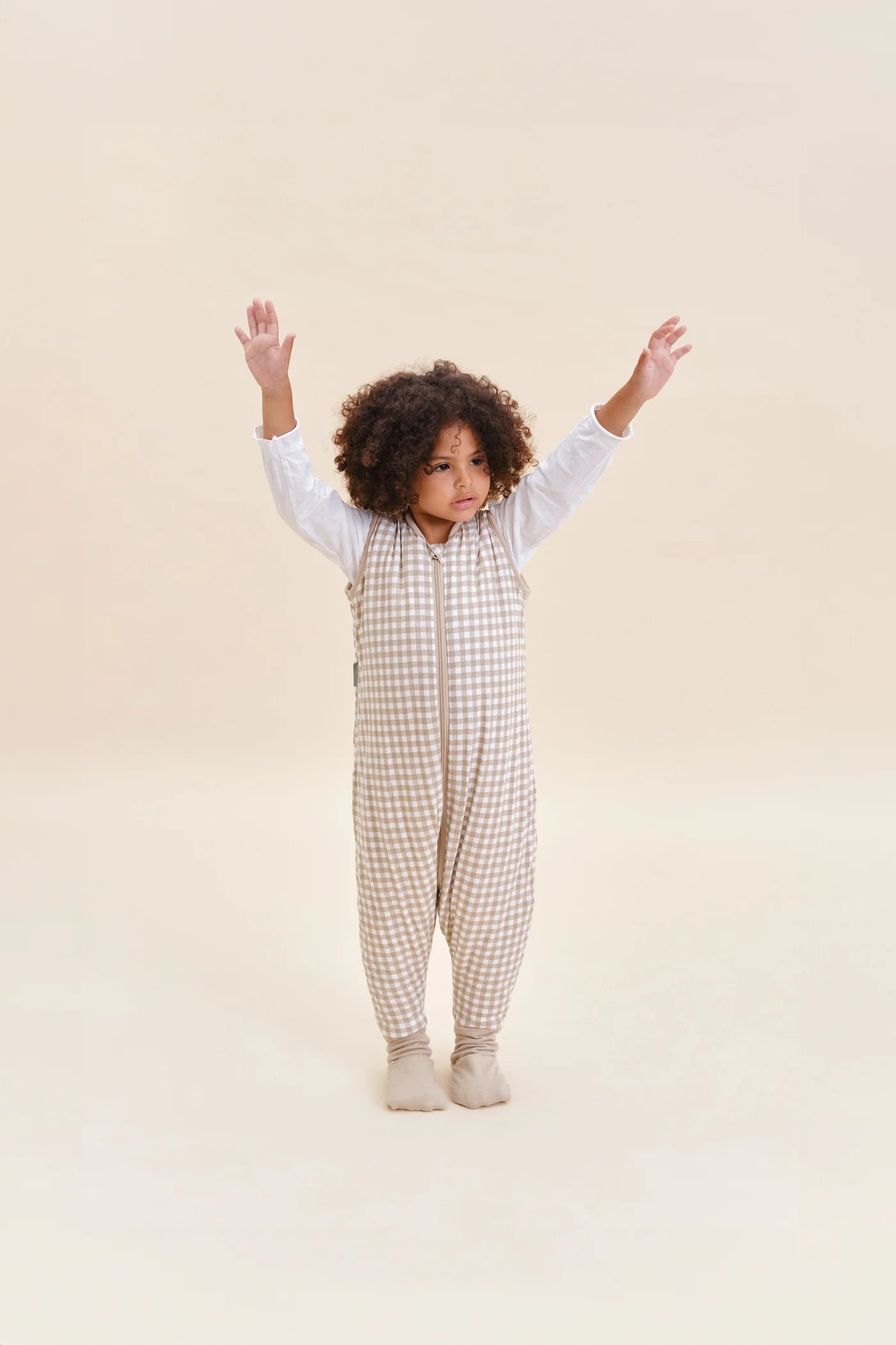 Saco de Dormir - Vichy Bege - TOG 2.5 | Molis & Co