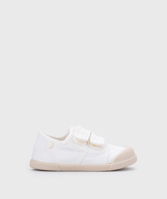 Ténis de Lona Duplo Velcro - Branco | Igor