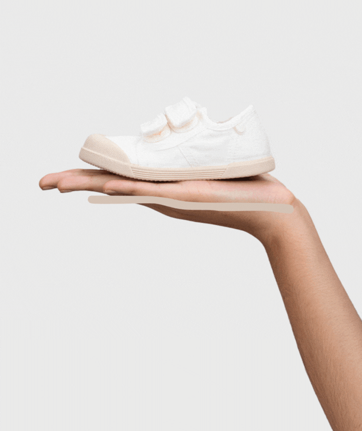 Ténis de Lona Duplo Velcro - Branco | Igor