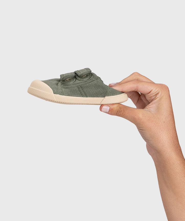 Ténis de Lona Duplo Velcro - Kaki | Igor
