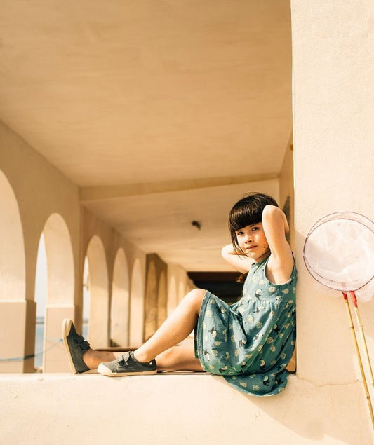 Ténis de Lona Duplo Velcro - Kaki | Igor