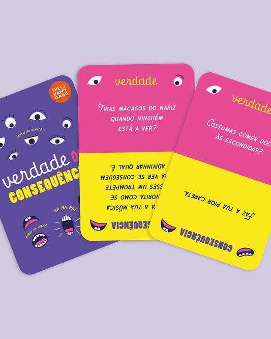 Jogo de Cartas - Verdade ou Consequência - The Happy Gang