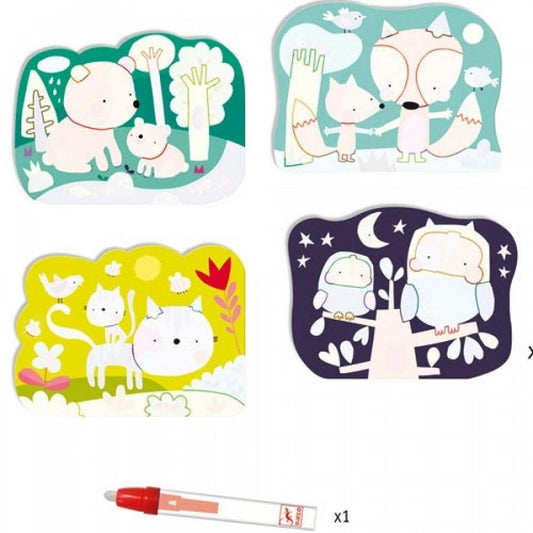 Colorir com Água - Escondido no Bosque - Djeco