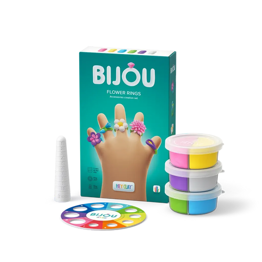 Massas de Modelar - Bijou Flower Rings | HEY CLAY