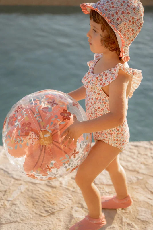 Bola de Praia 3D - Pink Flowers | Little Dutch