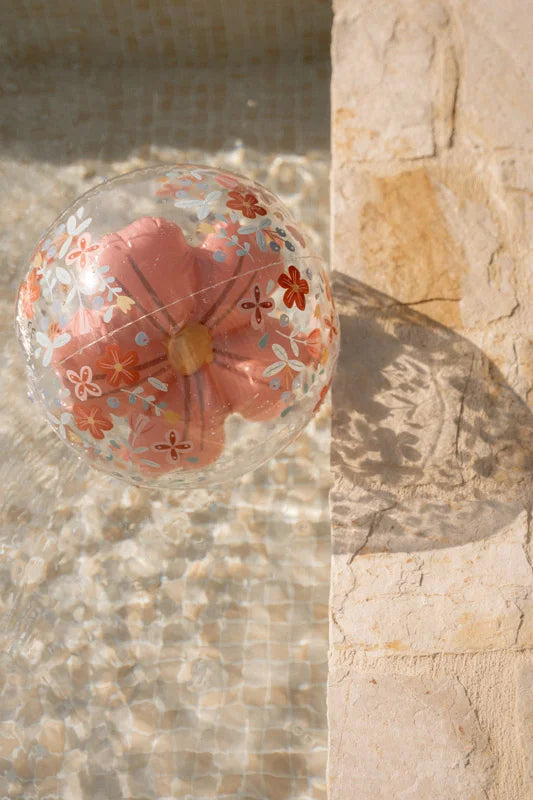 Bola de Praia 3D - Pink Flowers | Little Dutch