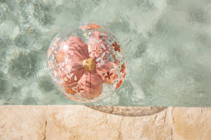 Bola de Praia 3D - Pink Flowers | Little Dutch