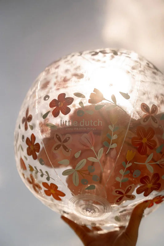 Bola de Praia 3D - Pink Flowers | Little Dutch