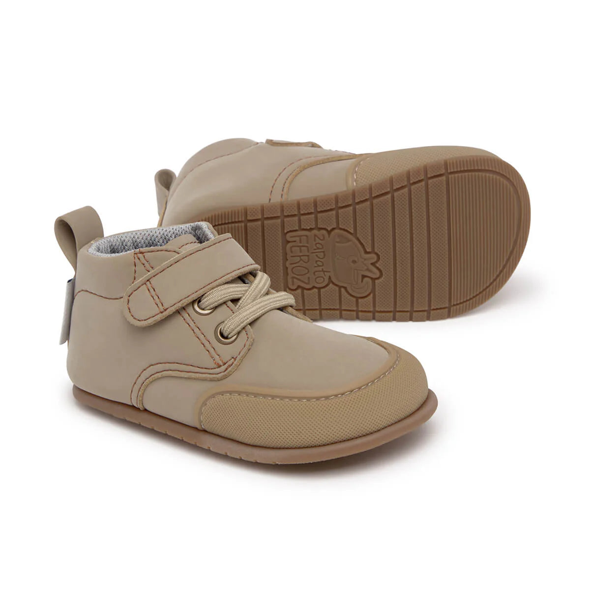 Botas Albaida Feroz AW24 - Pedra | Microfibra Nobuck
