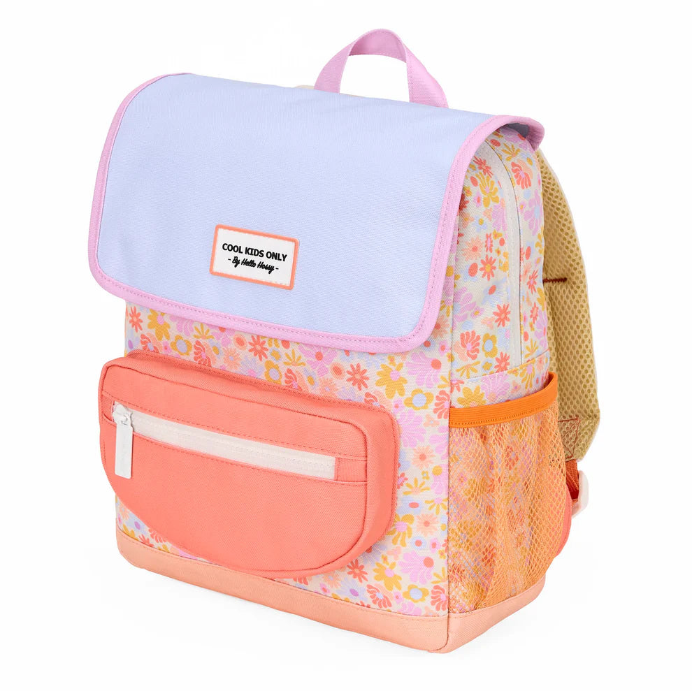 Mochila Escolar - Retro Flowers | Hello Hossy