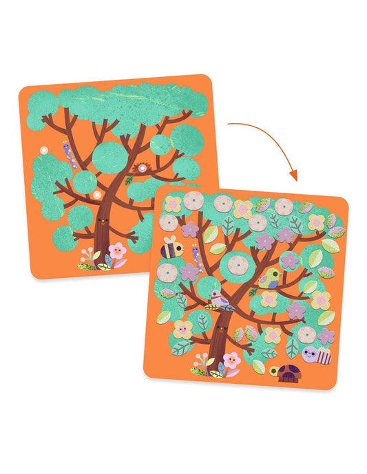 Atividade de Colagens em Feltro - Estações do Ano | Djeco