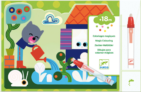 Colorir com Água - Escondido no Jardim - Djeco