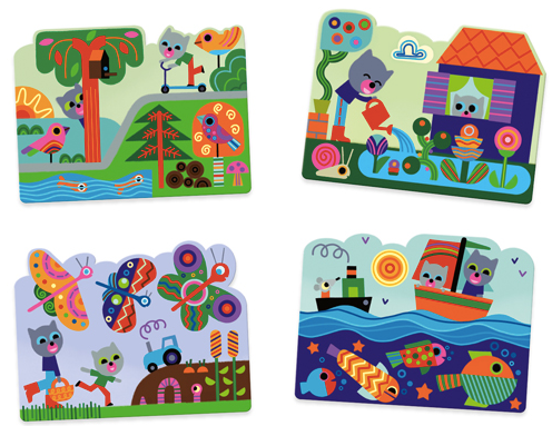 Colorir com Água - Escondido no Jardim - Djeco