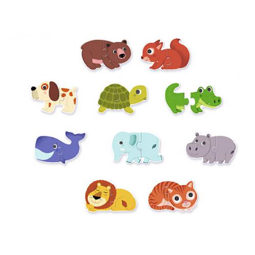 Puzzle Duo - Animais | Djeco