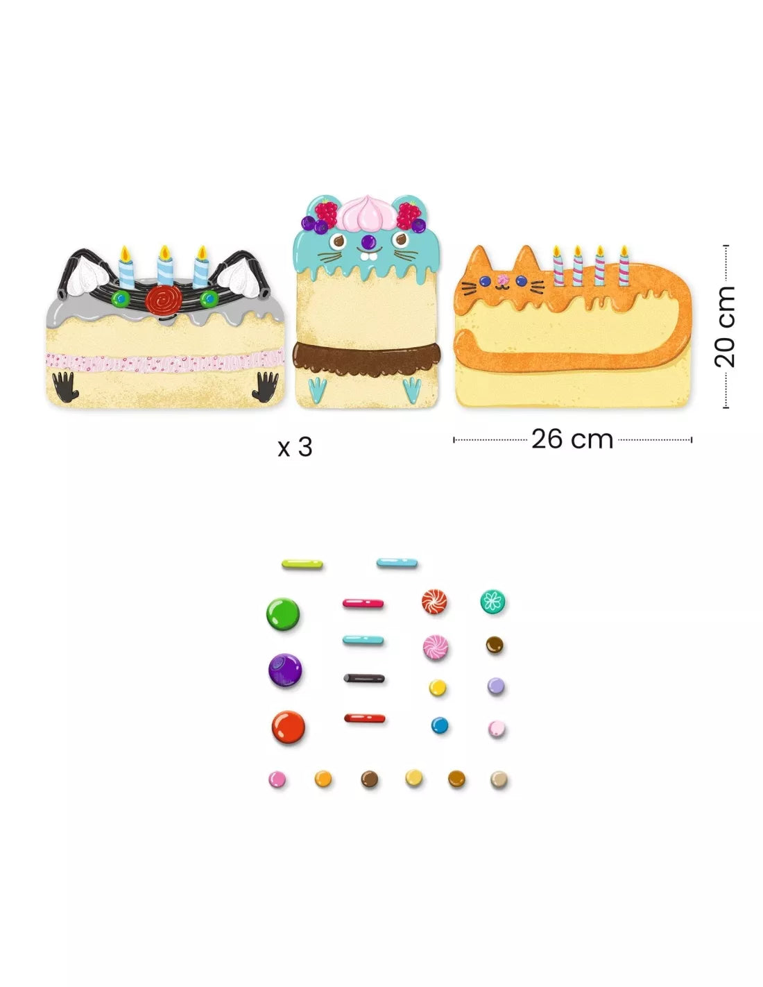 Atividade de Colagem - Doces e Bolos | Djeco