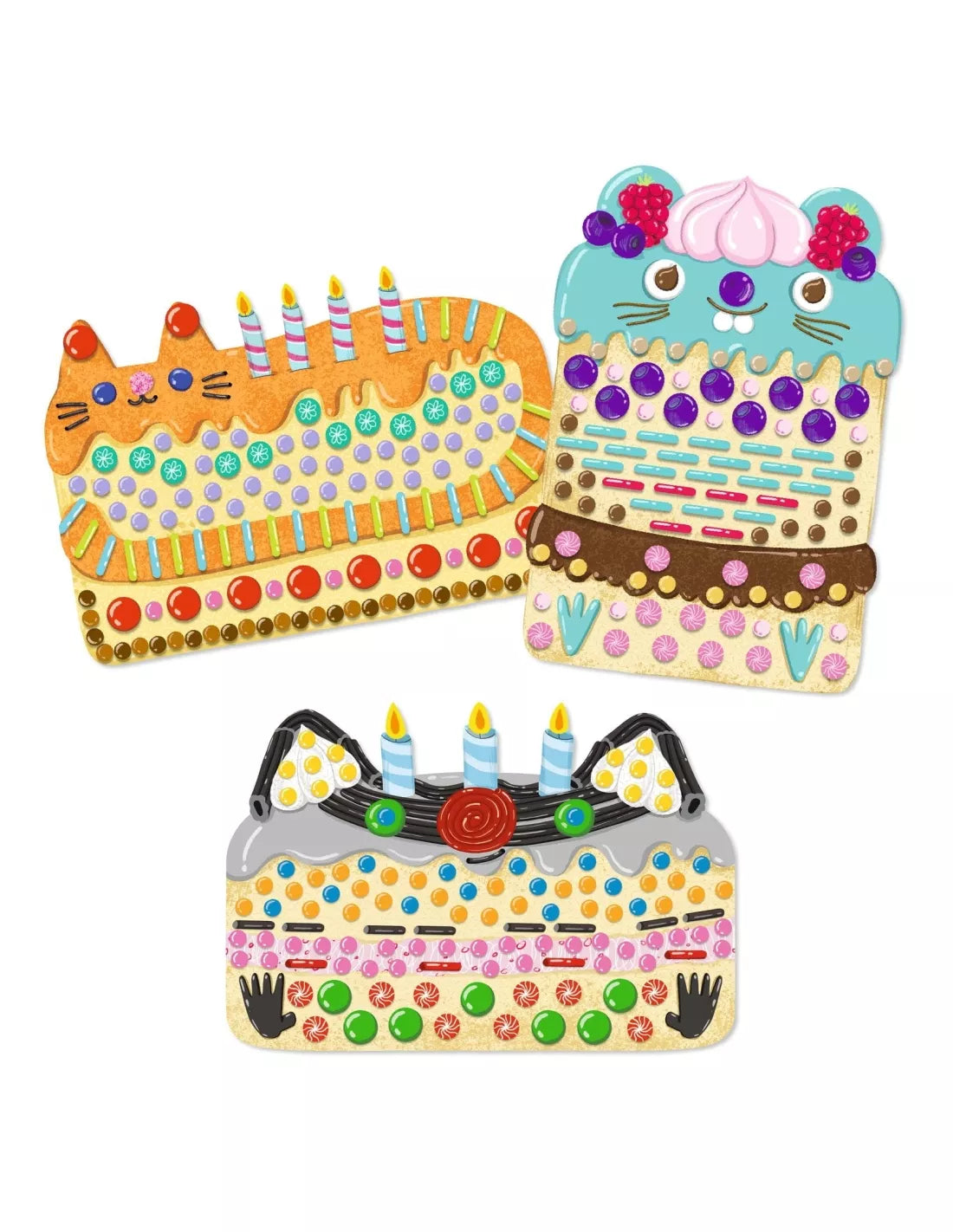 Atividade de Colagem - Doces e Bolos | Djeco