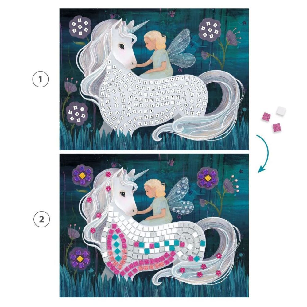 Jogo de Colagem em Mosaico - O Mundo Encantado | Djeco