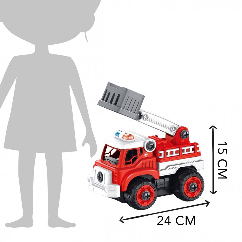 Buki - Carro Bombeiros P/ Construir Telecomandado
