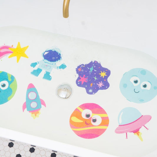 Adesivos antiderrapantes Galáxia | Glo Pals