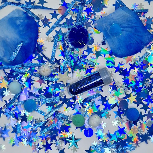 Garrafa da Calma DIY Azul - Jellystone