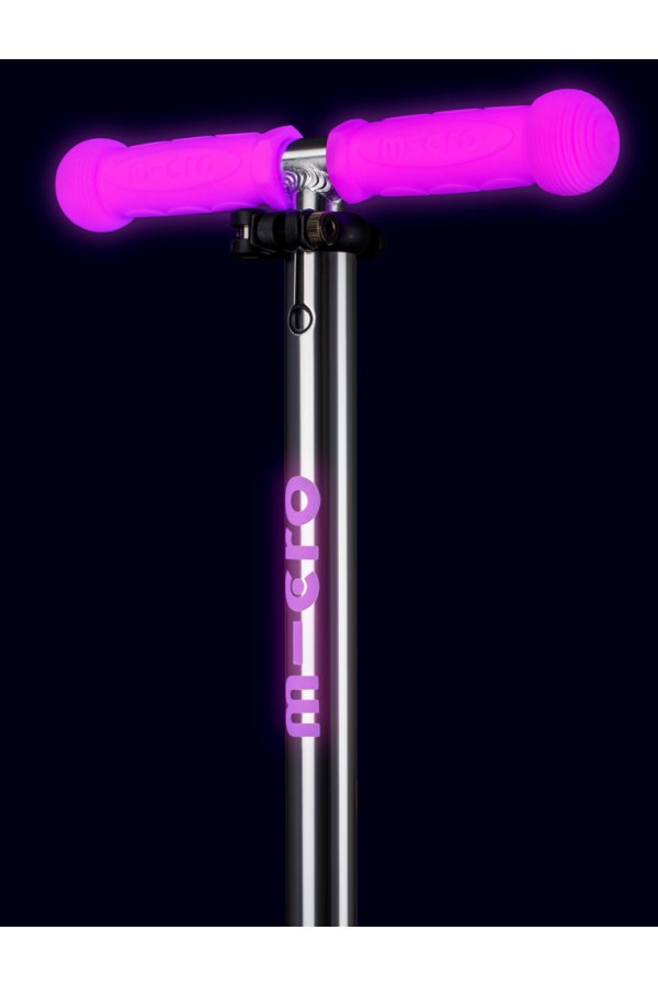 Trotinete - Mini Micro Deluxe Glow LED Rosa