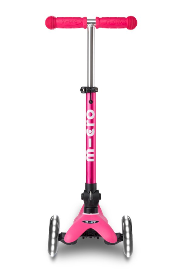Trotinete Dobrável LED Rosa