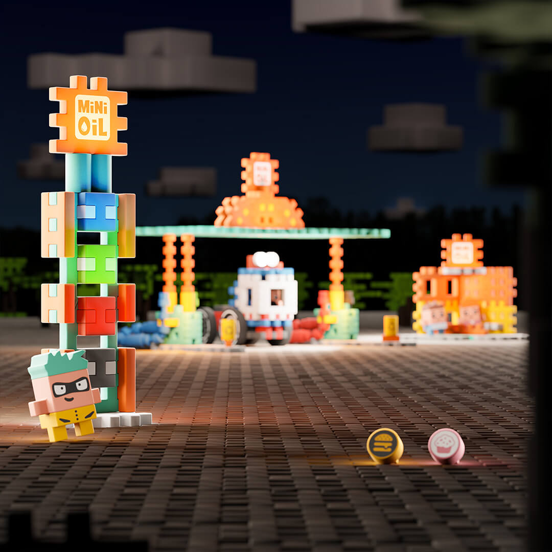 Marioinex - Mini Waffle City - Posto de Gasolina