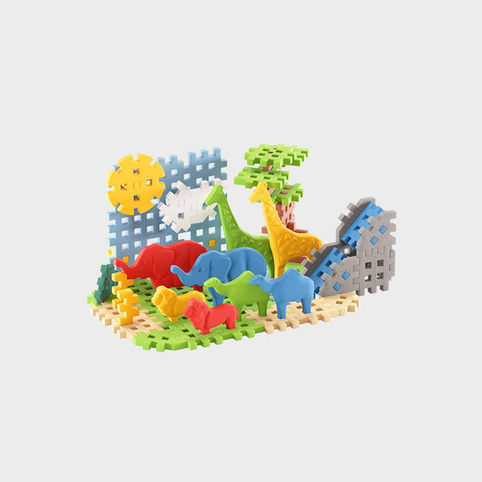 Marioinex - Mini Waffle Animais Savanna - 50 Peças