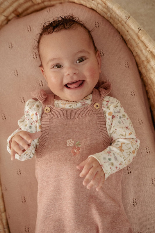 Jardineiras em Malha - Fairy Pink