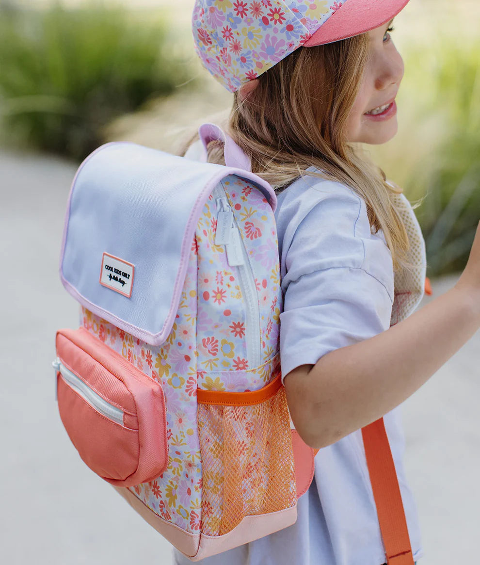 Mochila Escolar - Retro Flowers | Hello Hossy