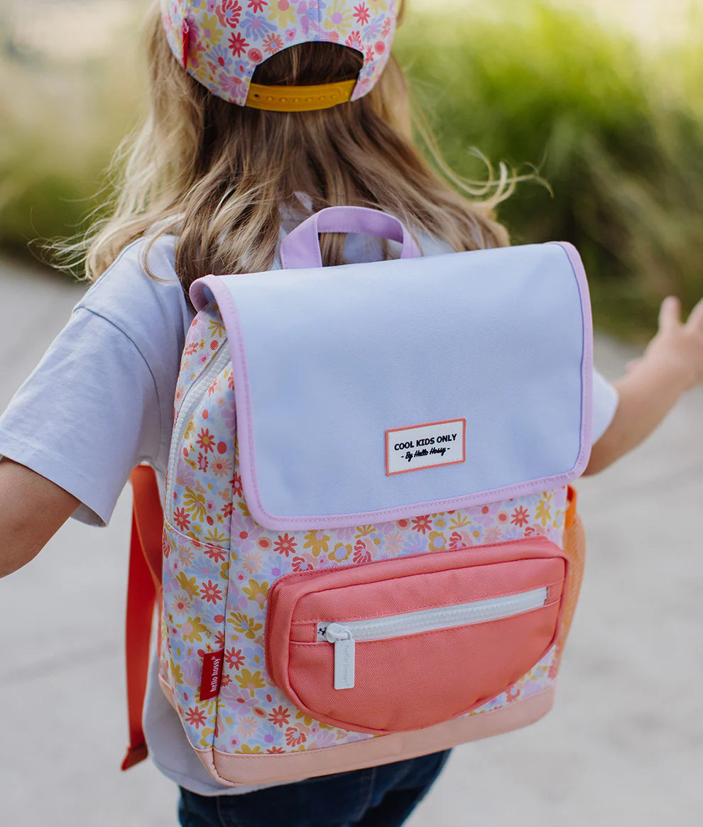 Mochila Escolar - Retro Flowers | Hello Hossy