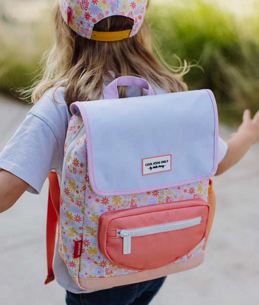 Mochila Escolar - Retro Flowers | Hello Hossy