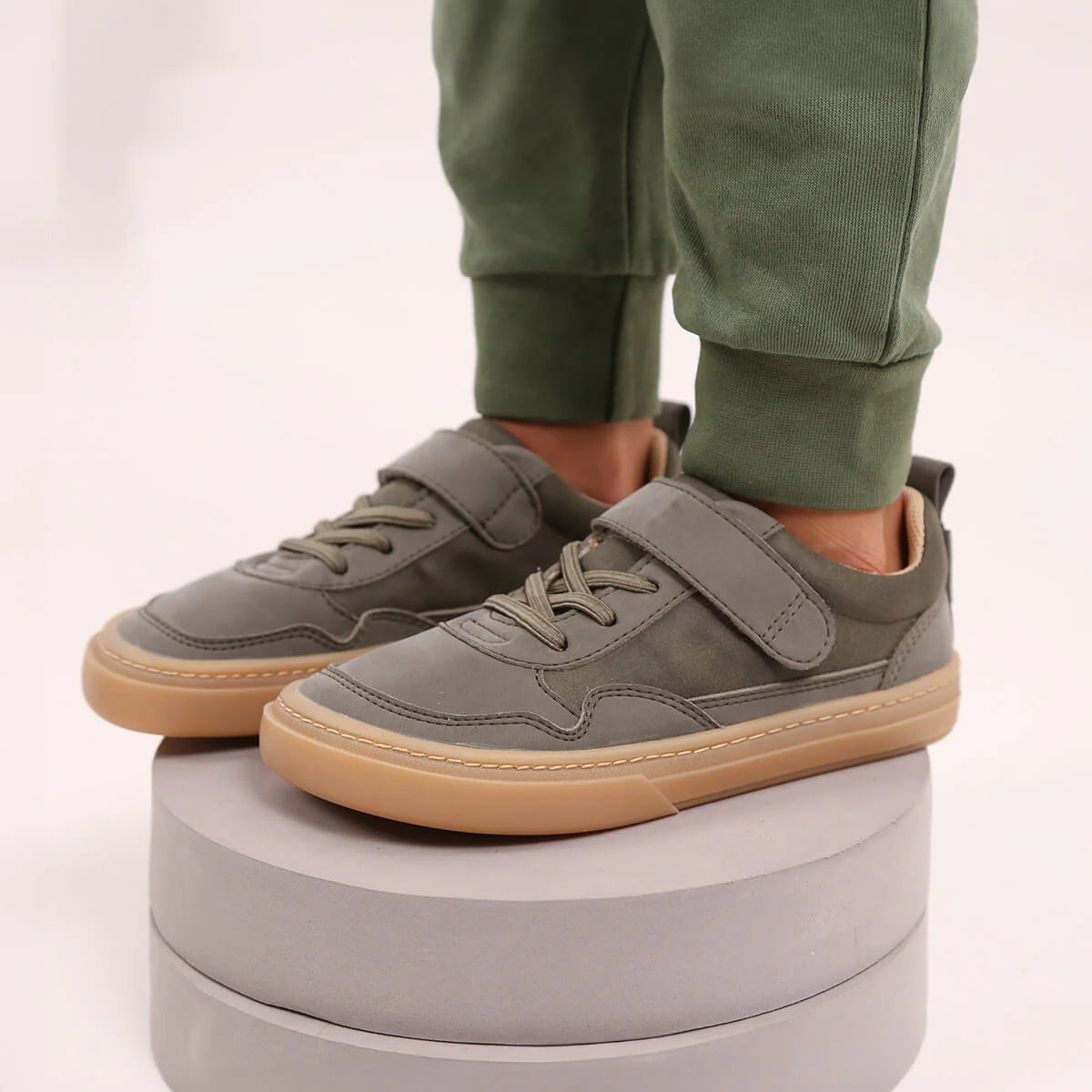 Ténis Faura Rocker AW25 - Kaki | Microfibra Nobuck
