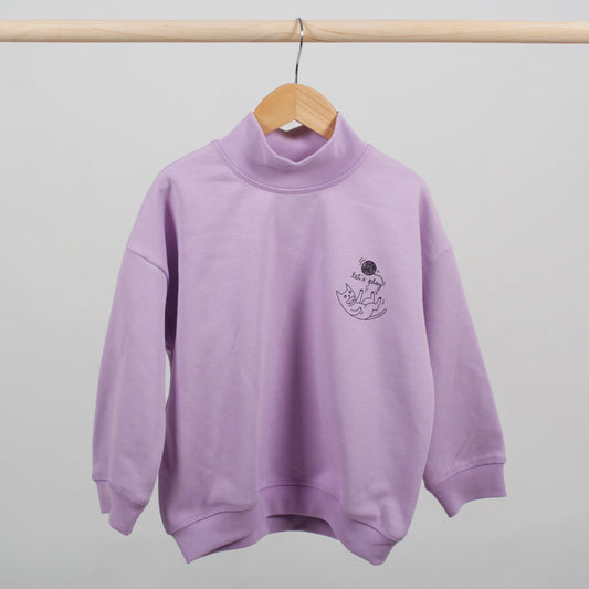 Confenix x Lara Luís - Conjunto Felpa Gola Alta - Lavanda.