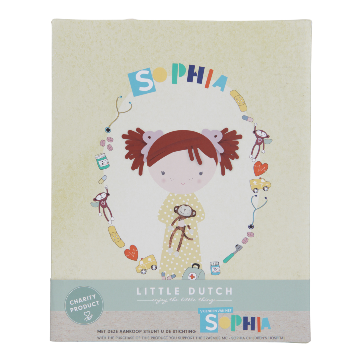 Boneca de Pano - Sophia - 35 CM.