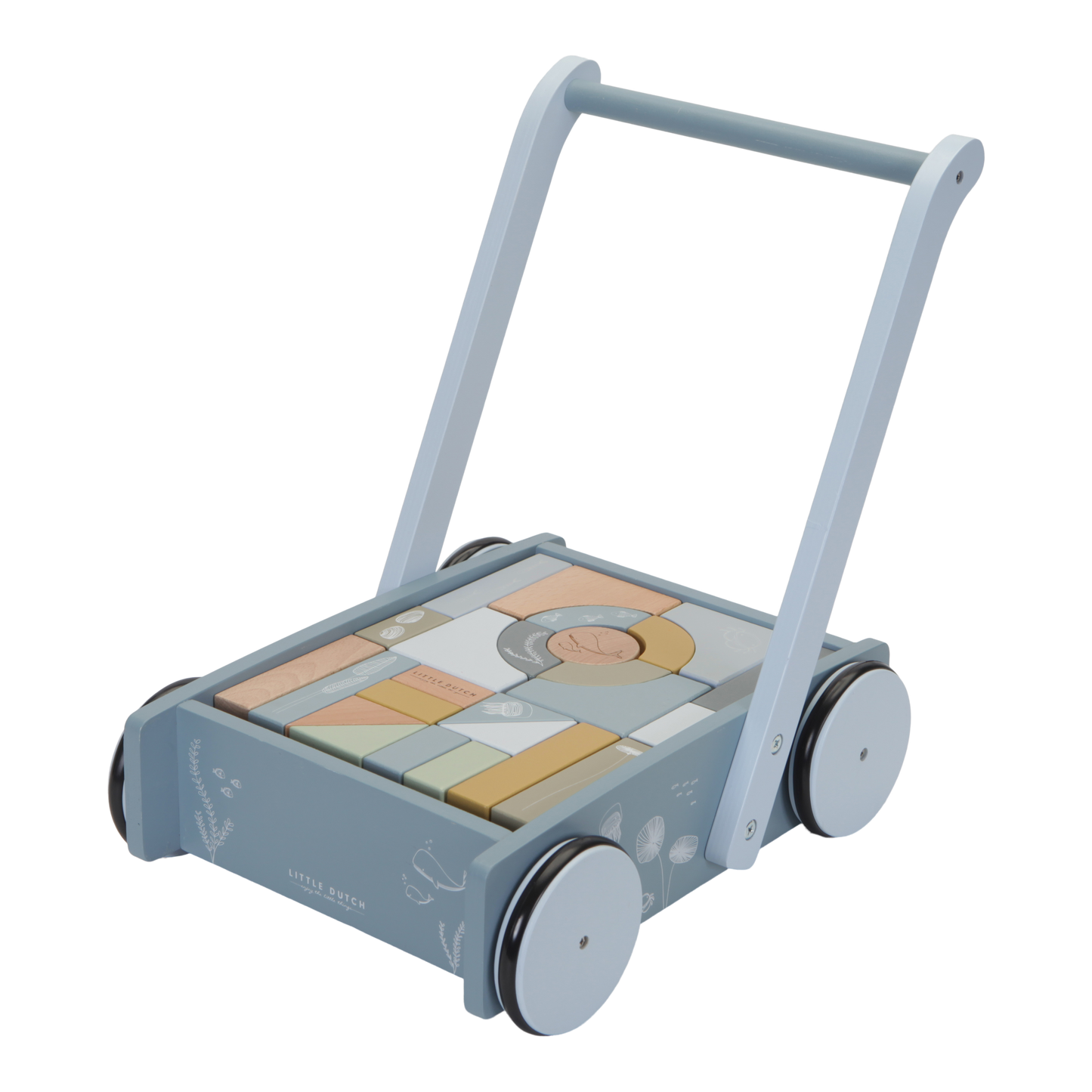 Carrinho com blocos - Ocean - Little Dutch.