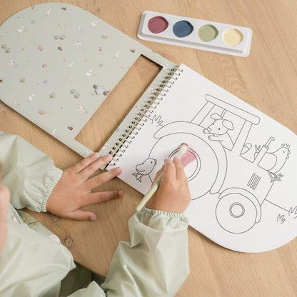 Livro de Pintar C/ Aguarelas - Little Farm