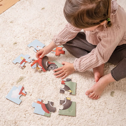 4 em 1 Puzzles Little Farm - Little Dutch