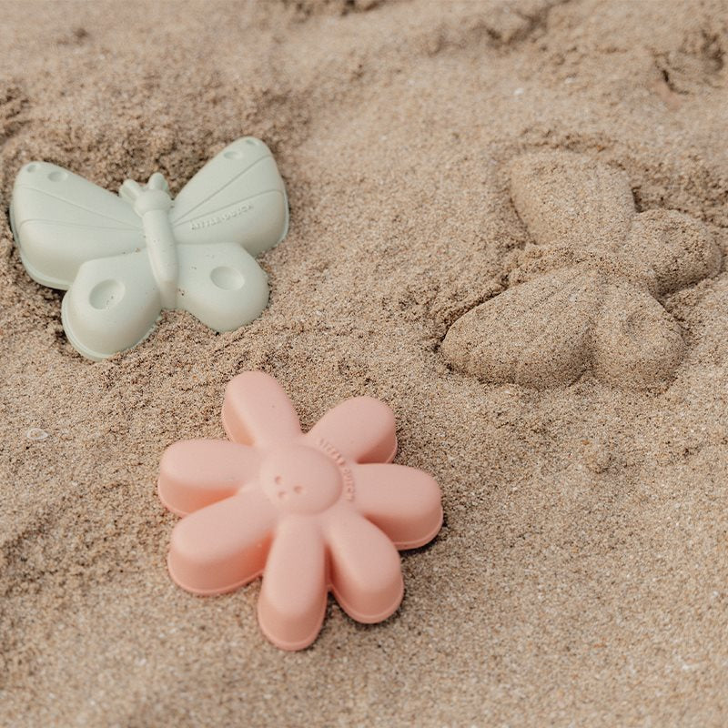 Conjunto de Praia - Flowers & Butterflies.