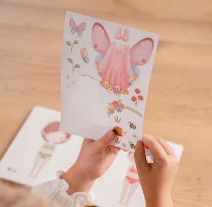 Livro "Dress me Up" - Flowers & Butterflies | Little Dutch