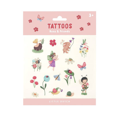 Tatuagens Temporárias - Rosa & Friends | Little Dutch