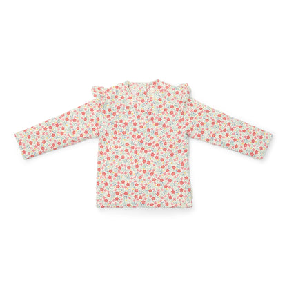 T-shirt Praia Manga Comprida - Sunny Flowers | Little Dutch