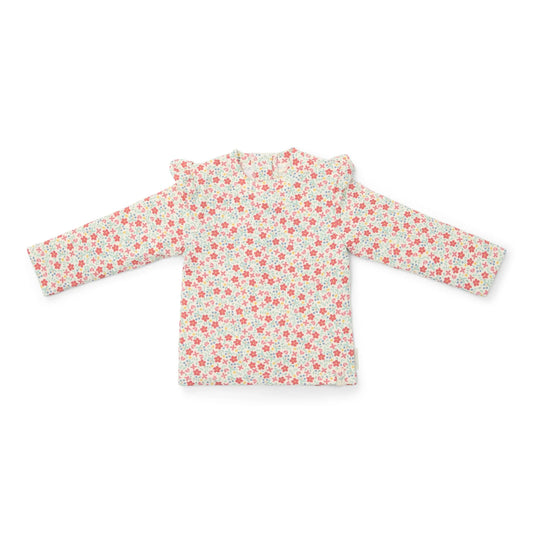 T-shirt Praia Manga Comprida - Sunny Flowers | Little Dutch