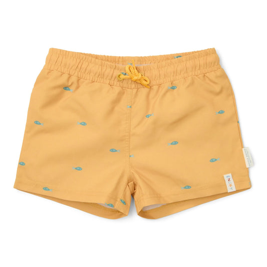 Calções de Praia - Seashells Sunny Yellow | Little Dutch
