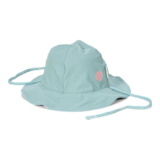 Chapéu de Praia Reversível - Ocean Treasures Surf Blue| Little Dutch