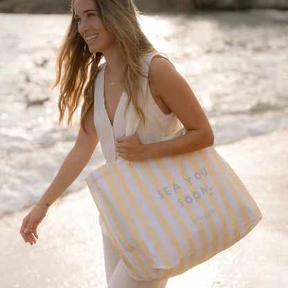 Saco de Praia - Beach Sunny Yellow | Little Dutch