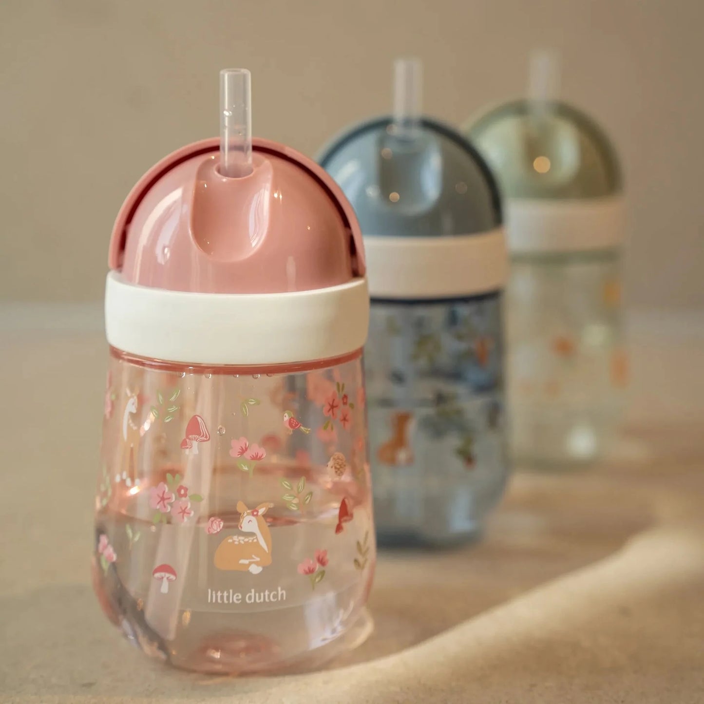 Copo com Palhinha 300 ml - Fairy Garden