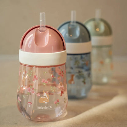 Copo com Palhinha 300 ml - Fairy Garden